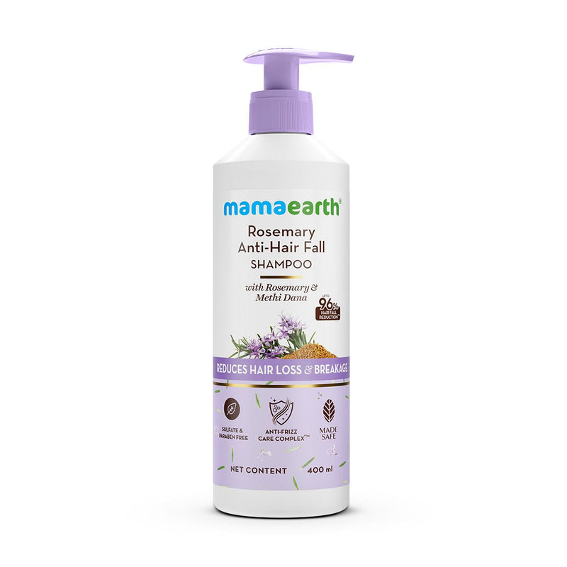 Rosemary Anti-Hair Fall Shampoo with Rosemary & Methi Dana for Reducing Hair Loss & Breakage - 400 ml