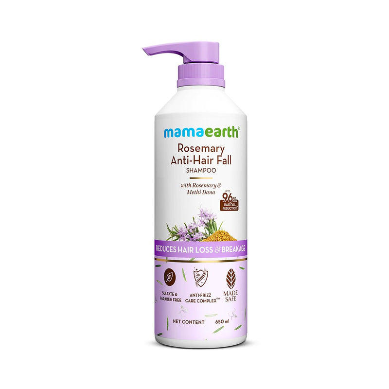 Rosemary Anti-Hair Fall Shampoo with Rosemary & Methi Dana for Hair Loss & Breakage Reduction - 650 ml