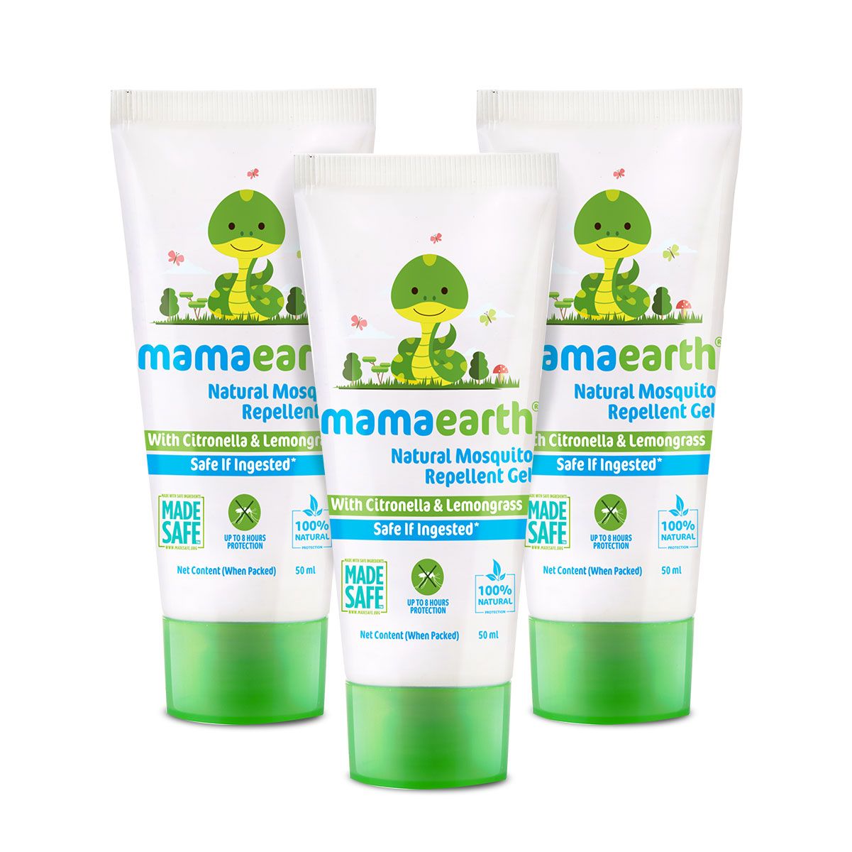 Natural Mosquito Repellent Gel -  50 ml (Pack of 3)