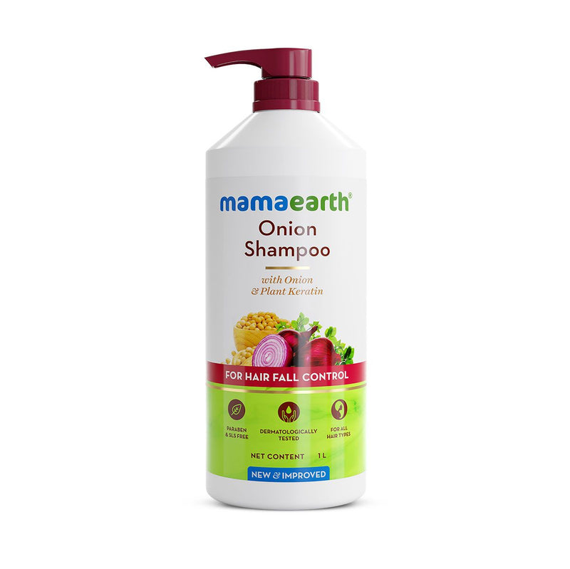 Onion Shampoo for Hair Growth and Hair Fall Control with Onion and Plant Keratin - 1 Litre