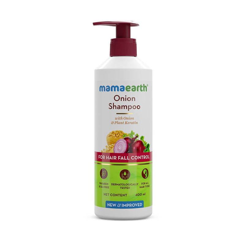 Onion Shampoo with Onion & Plant Keratin for Hair Fall Control - 400ml