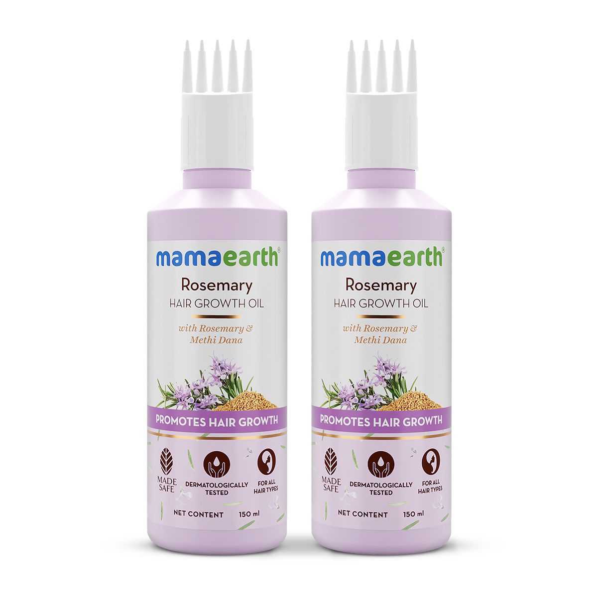 Rosemary Hair Growth Oil with Rosemary & Methi Dana for Promoting Hair Growth - 150 ml (Pack of 2)