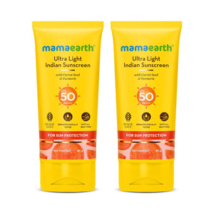 Ultra Light Indian Sunscreen SPF 50 PA++++ 80g pack of 2