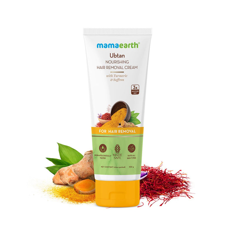 Ubtan Nourishing Hair Removal Cream With Turmeric & Saffron for Hair Removal- 100 g
