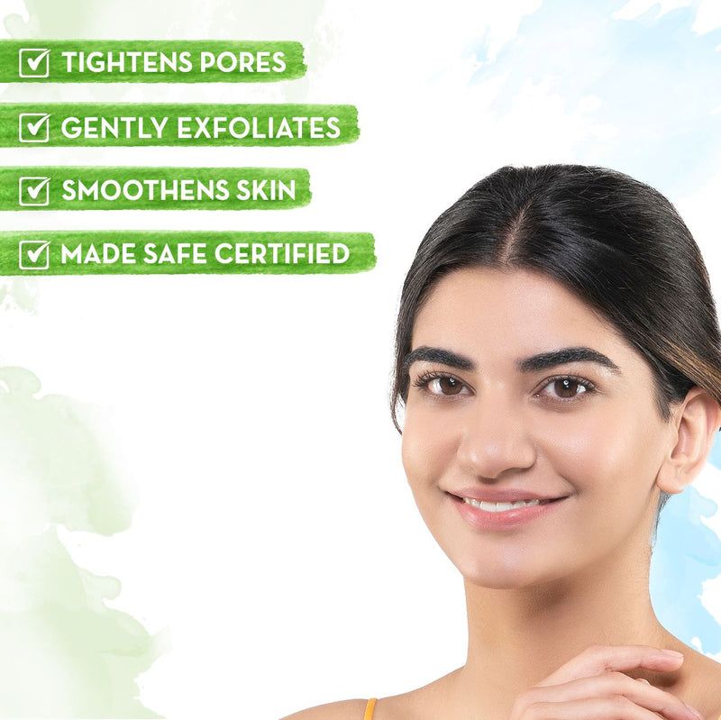 Green Tea Face Scrub With Green Tea & Collagen For Open Pores - 100 g