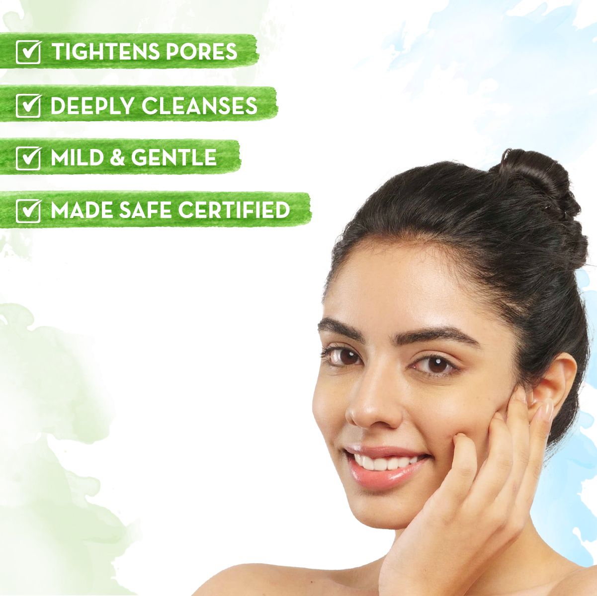 Green Tea Face Wash With Green Tea & Collagen For Open Pores - 100 ml