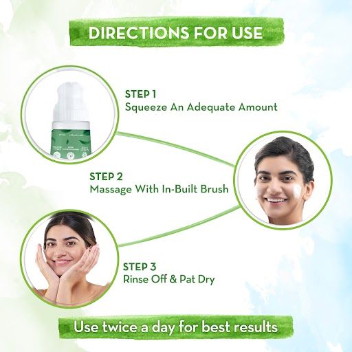 Green Tea Face Wash With Green Tea & Collagen For Open Pores - 100 ml