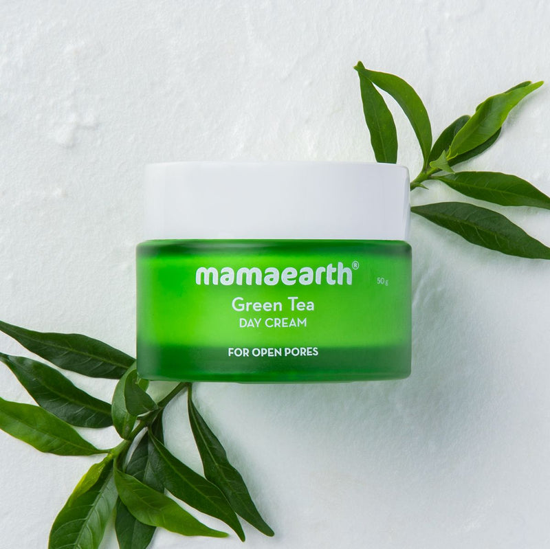 Green Tea Day Cream With Green Tea & Collagen For Open Pores - 50 g