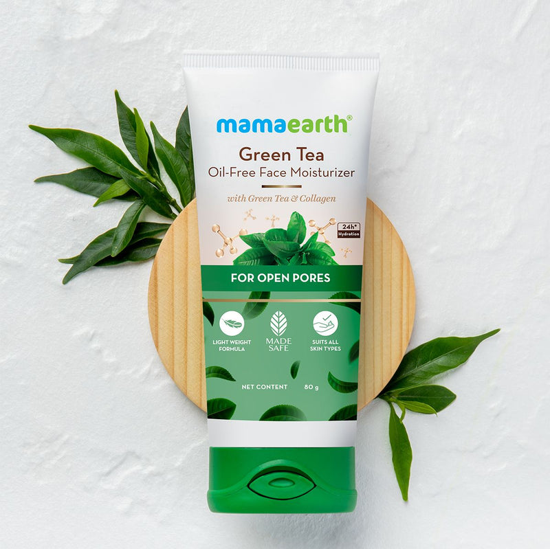 Green Tea Oil-Free Face Moisturizer with Green Tea & Collagen For Open Pores- 80 g