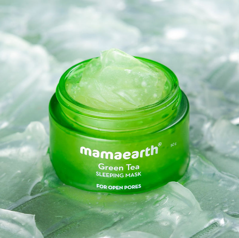 Green Tea Sleeping Mask with Green Tea & Collagen for Open Pores – 50 g