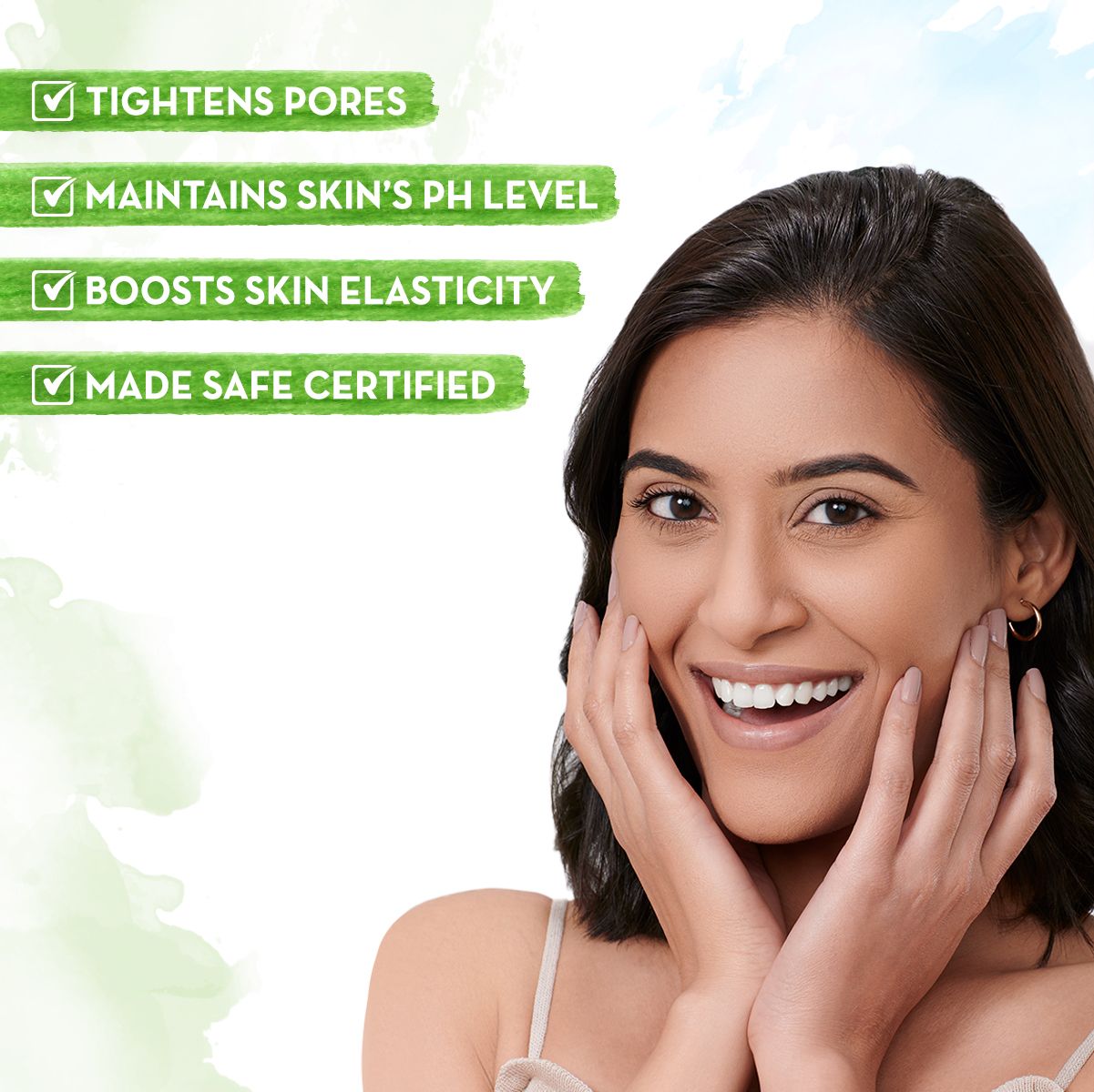 Green Tea Face Toner With Green Tea & Collagen For Open Pores - 100 ml
