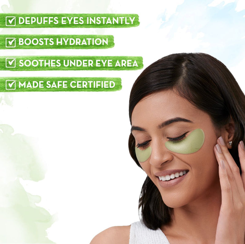 Green Tea Under Eye Patches with Green Tea & Collagen for Puffy Eyes - 30 Pairs (60 Pieces)