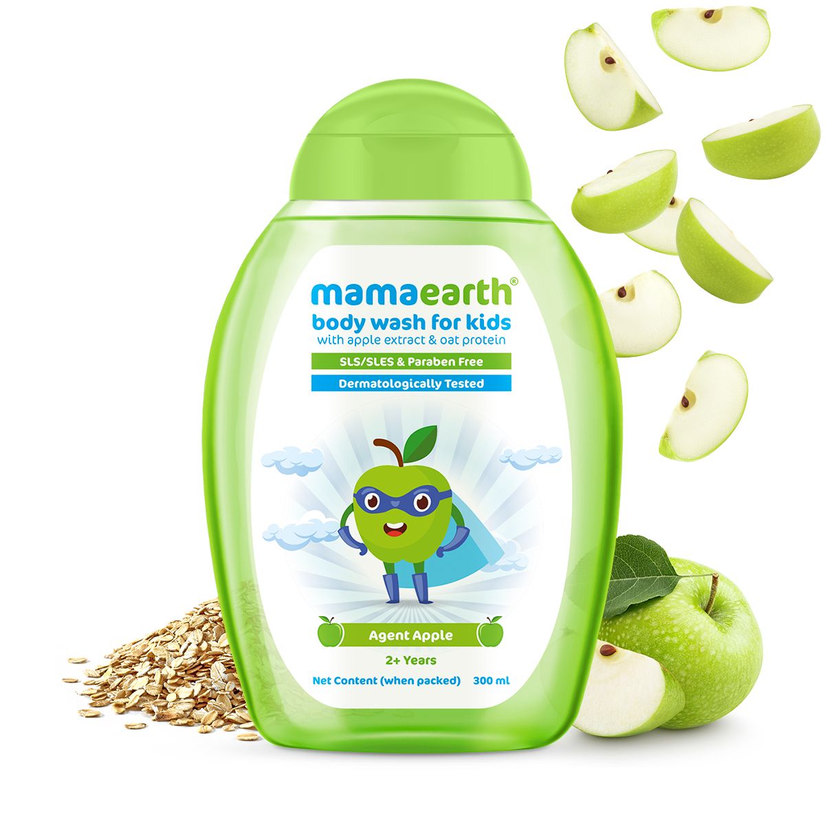 Agent Apple Body Wash for Kids with Apple and Oat Protein - 300 ml