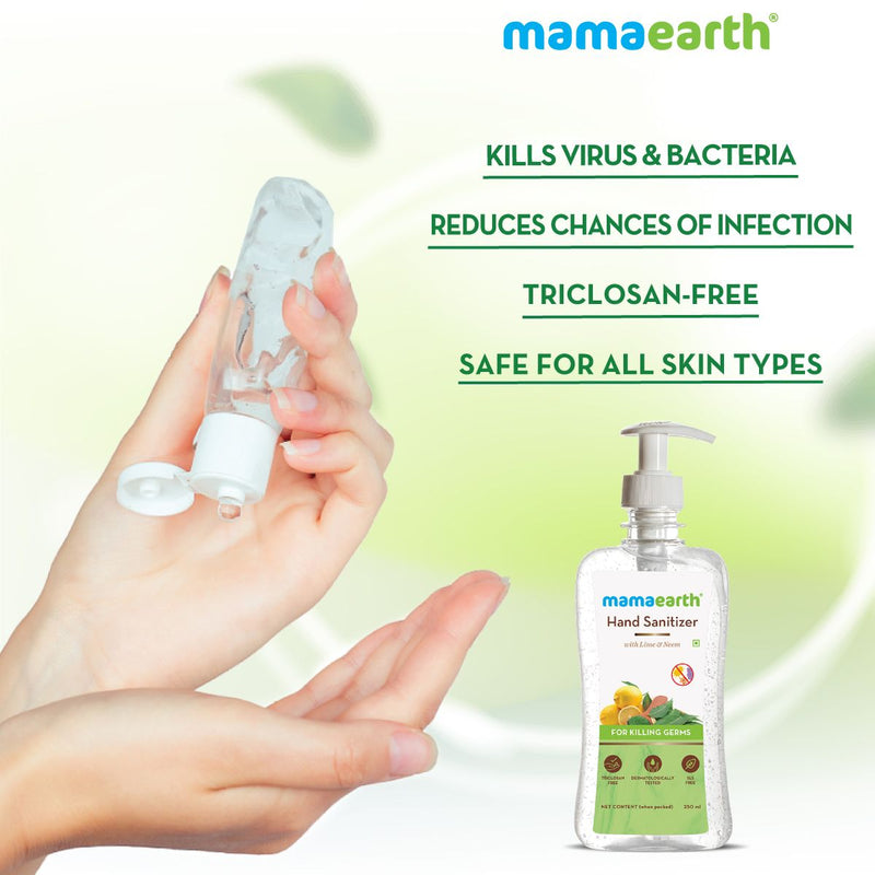 Hand Sanitizer with Lime and Neem for Killing Germs – 250 ml