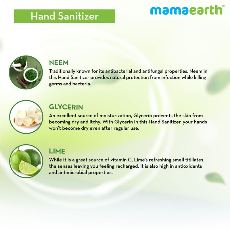 Hand Sanitizer with Lime and Neem for Killing Germs – 250 ml