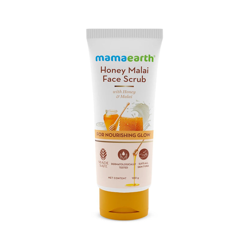 Honey Malai Face Scrub with Honey & Malai for Nourishing Glow - 100 g