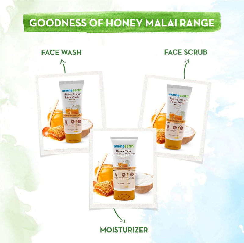 Honey Malai Oil-Free Face Moisturizer with Honey & Malai For Nourishing Glow - 80 g