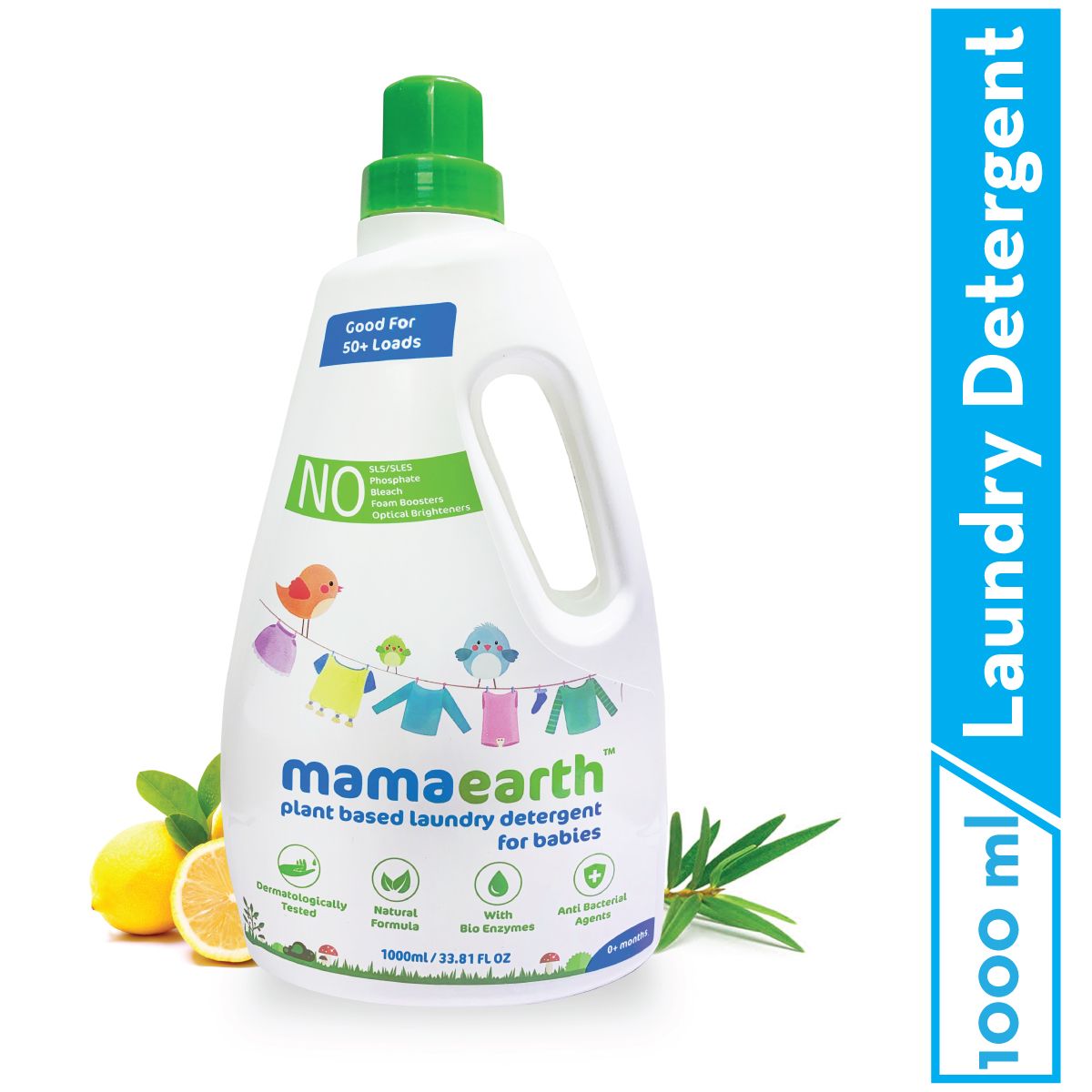 Plant based laundry detergent, 1000ml (Saver Pack, get 40% extra)