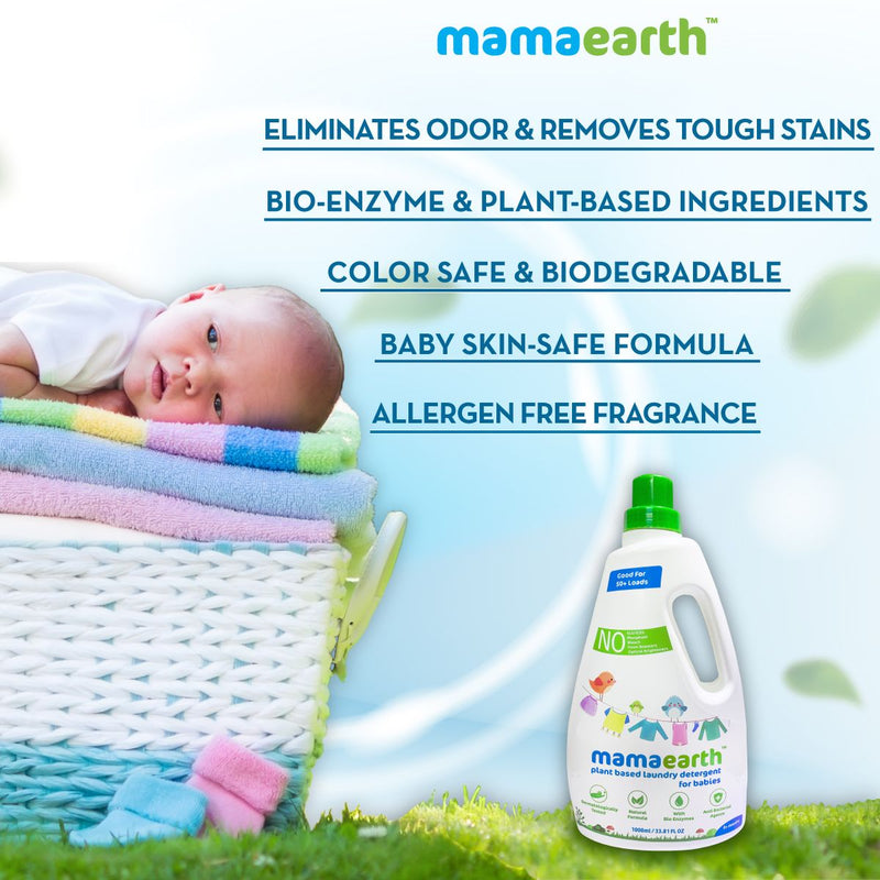 Plant based laundry detergent, 1000ml (Saver Pack, get 40% extra)