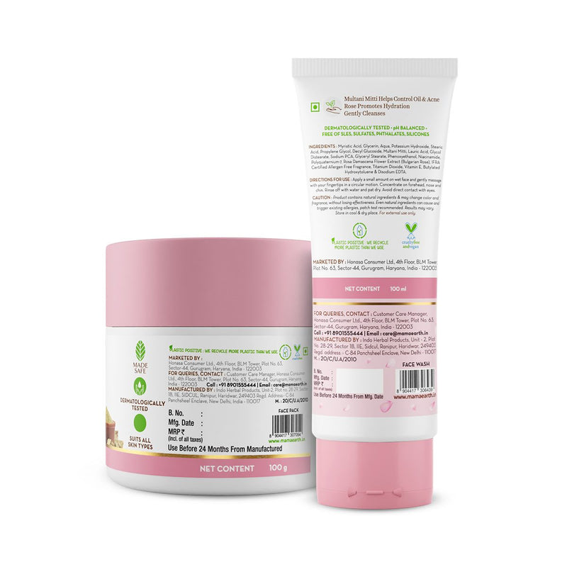 Multani Mitti Acne Control Combo - 100ml + 100gm