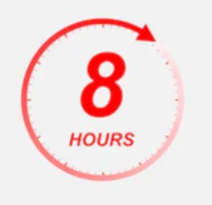 Up To 8 Hours Protection