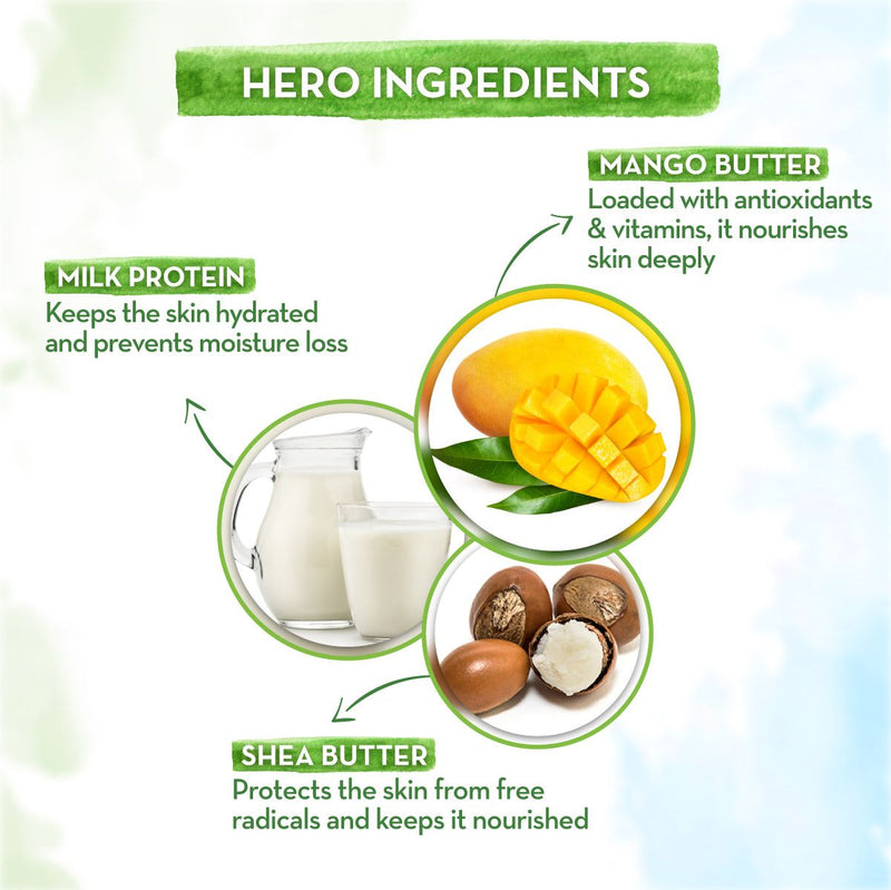 Major Mango Body Lotion For Kids with Mango Butter & Milk Protein - 400 ml