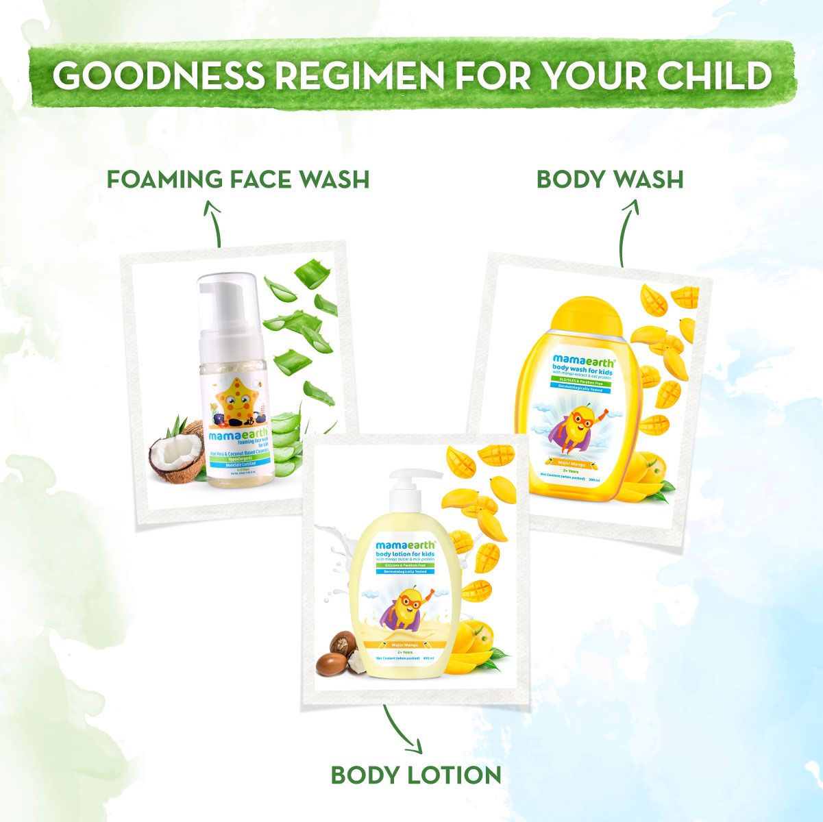 Major Mango Body Lotion For Kids with Mango Butter & Milk Protein - 400 ml