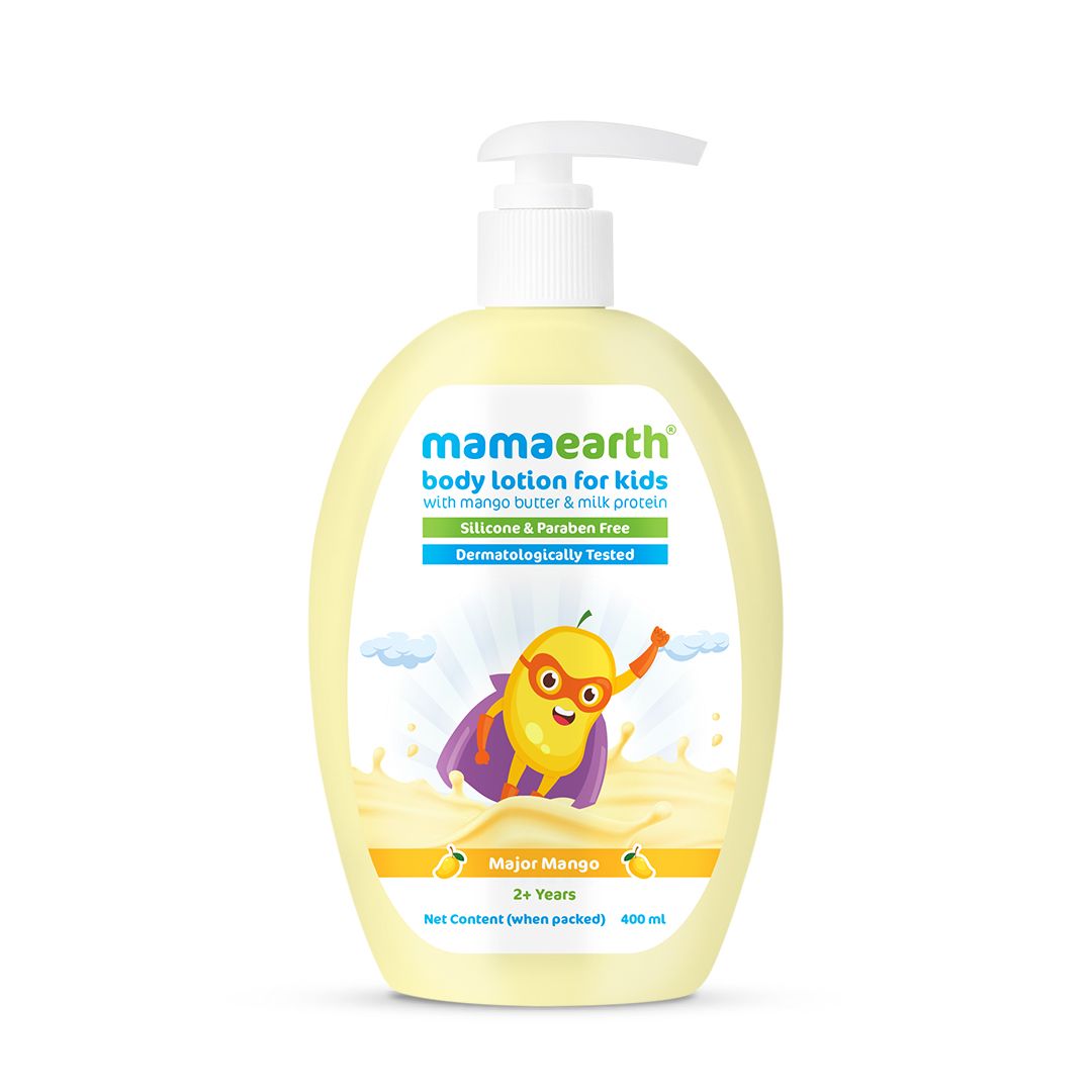 Major Mango Body Lotion For Kids with Mango Butter & Milk Protein - 400 ml