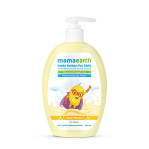 Major Mango Kids Body Lotion 400ml bottle side view