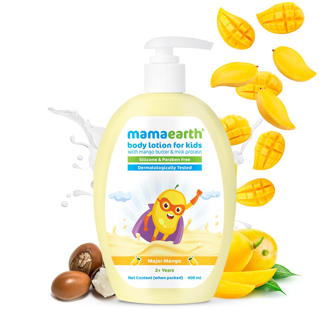 Major Mango Body Lotion For Kids with Mango Butter & Milk Protein - 400 ml
