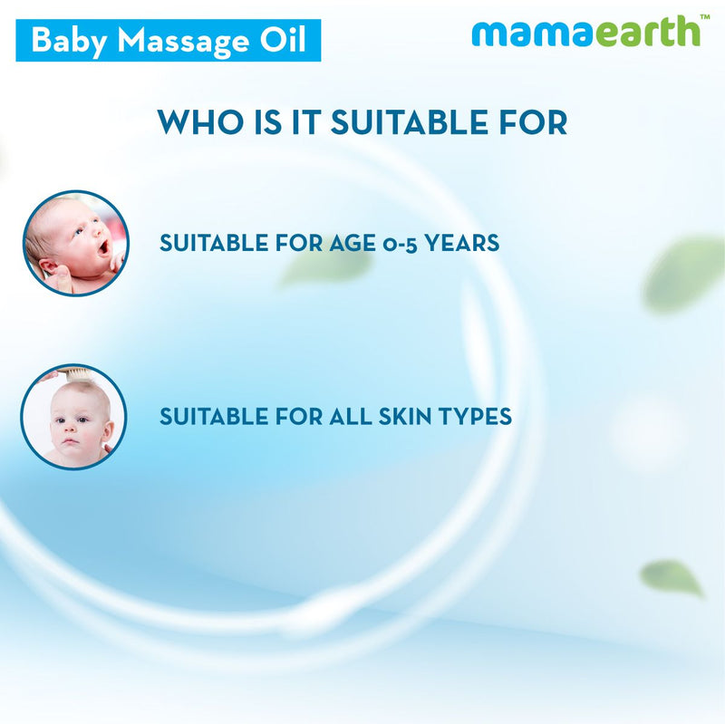 Soothing Massage Oil for Babies with Sesame, Almond and Jojoba Oil - 200ml
