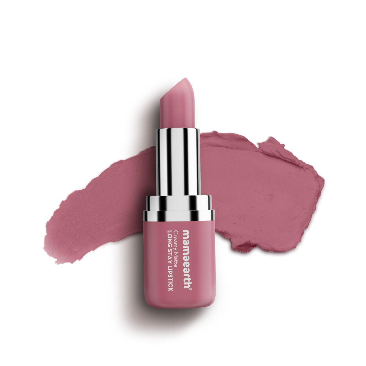 Creamy Matte Long Stay Lipstick with Murumuru Butter and Vitamin E  - 4.2g | Mauve Bloom