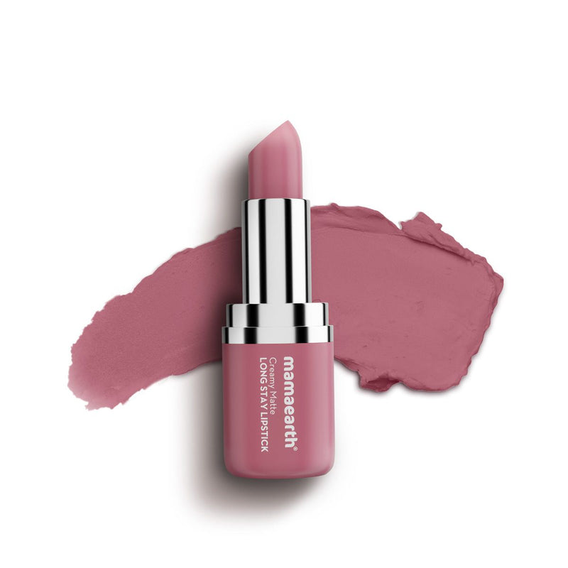Creamy Matte Long Stay Lipstick with Murumuru Butter and Vitamin E  - 4.2g | Mauve Bloom