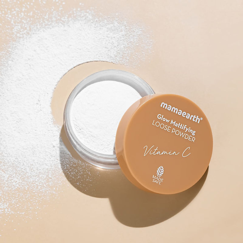 Glow Mattifying Loose Powder with Vitamin C & Aloe Vera for a Natural Matte Look - 12 g
