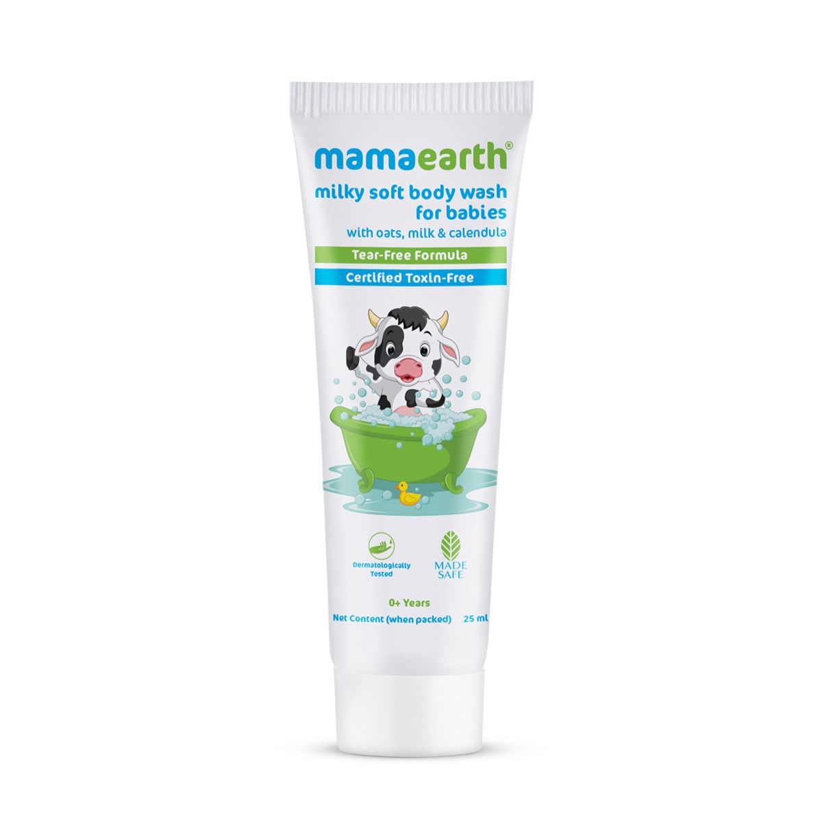 Milky Soft Body Wash for Babies with Oats, Milk and Calendula – 25 ml