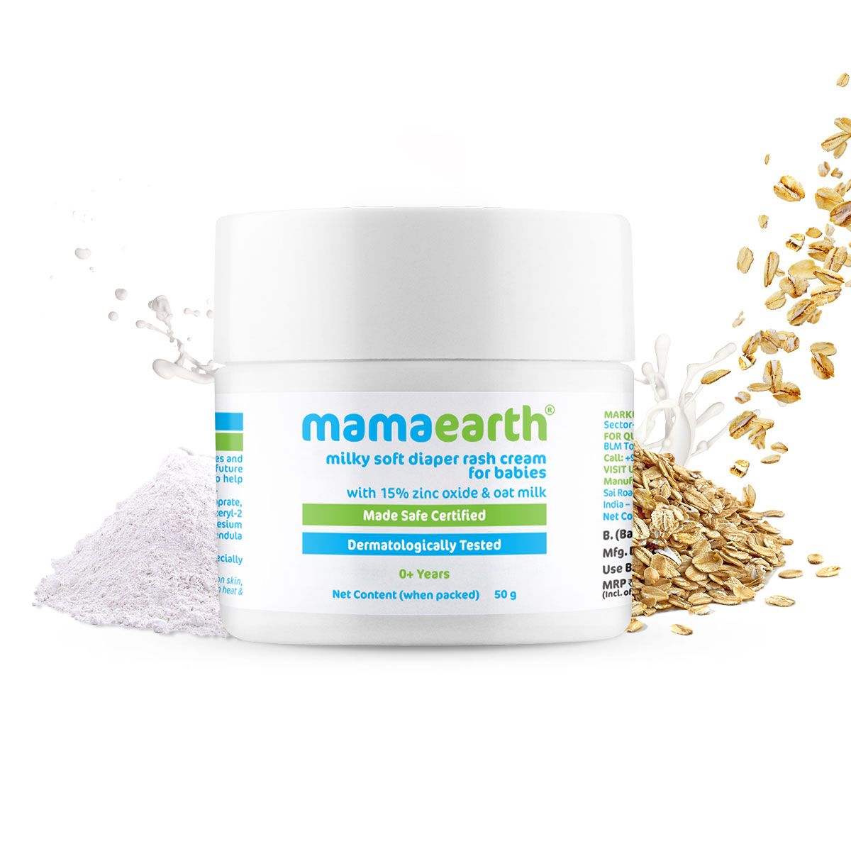 Milky Soft Diaper Rash Cream Oats Calendula 50g