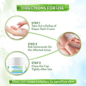 Directions for use Milky Soft Diaper Rash Cream apply close cap