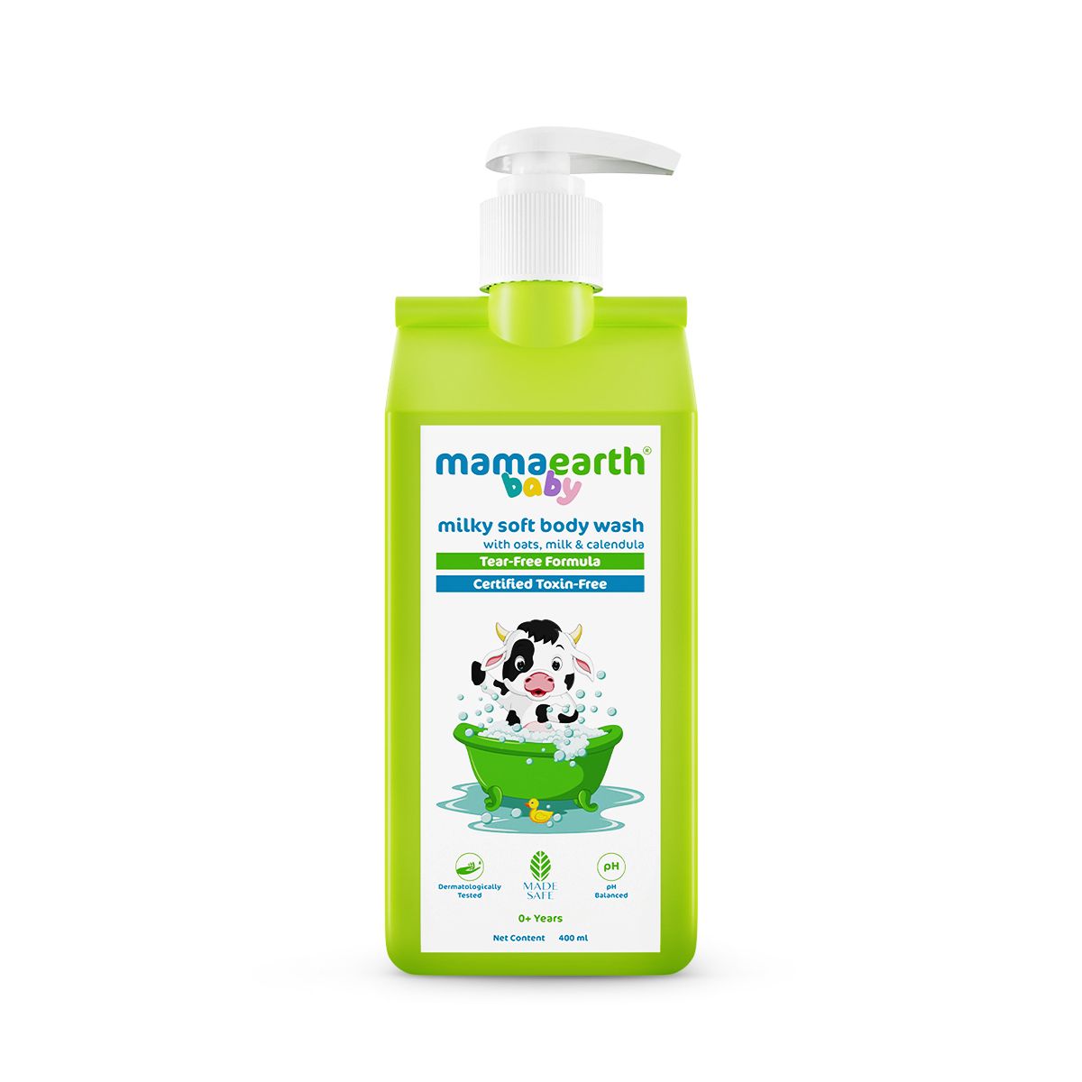 Milky Soft Body Wash for Babies with Oats, Milk and Calendula - 400 ml
