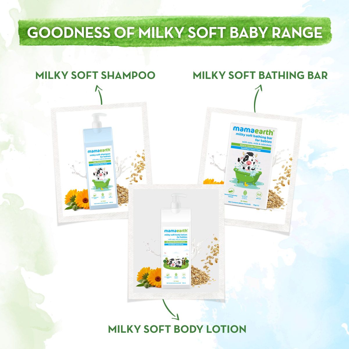 Milky Soft Natural Lip Balm for Babies with Oats, Milk & Calendula – 4g