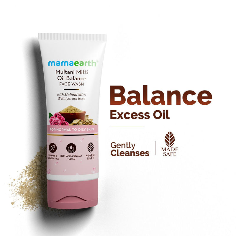 Multani Mitti Face Wash with Multani Mitti & Bulgarian Rose For Oil Control & Acne -  100 ml