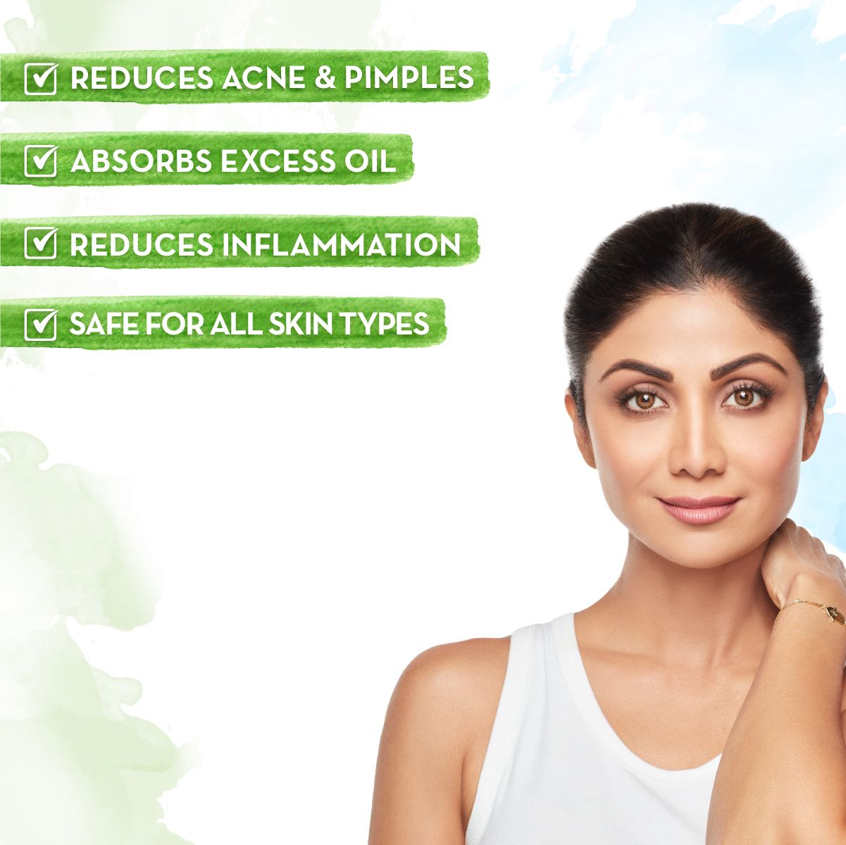 Neem Face Mask with Neem and Tea Tree for Pimples and Zits, 100 ml
