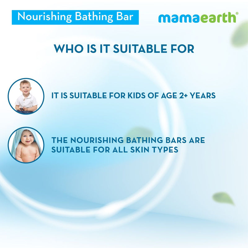 Nourishing Bathing Bar Soap For Kids - ( Pack of 5, 75g Each)