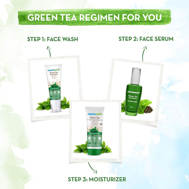 Green Tea Oil-Free Face Moisturizer with Green Tea & Collagen For Open Pores- 80 g