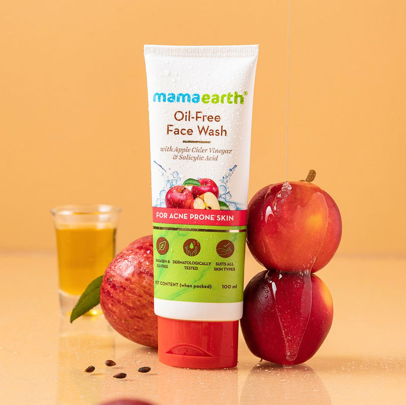 Oil-Free Face Wash with Apple Cider Vinegar & Salicylic Acid for Acne-Prone Skin– 100 ml