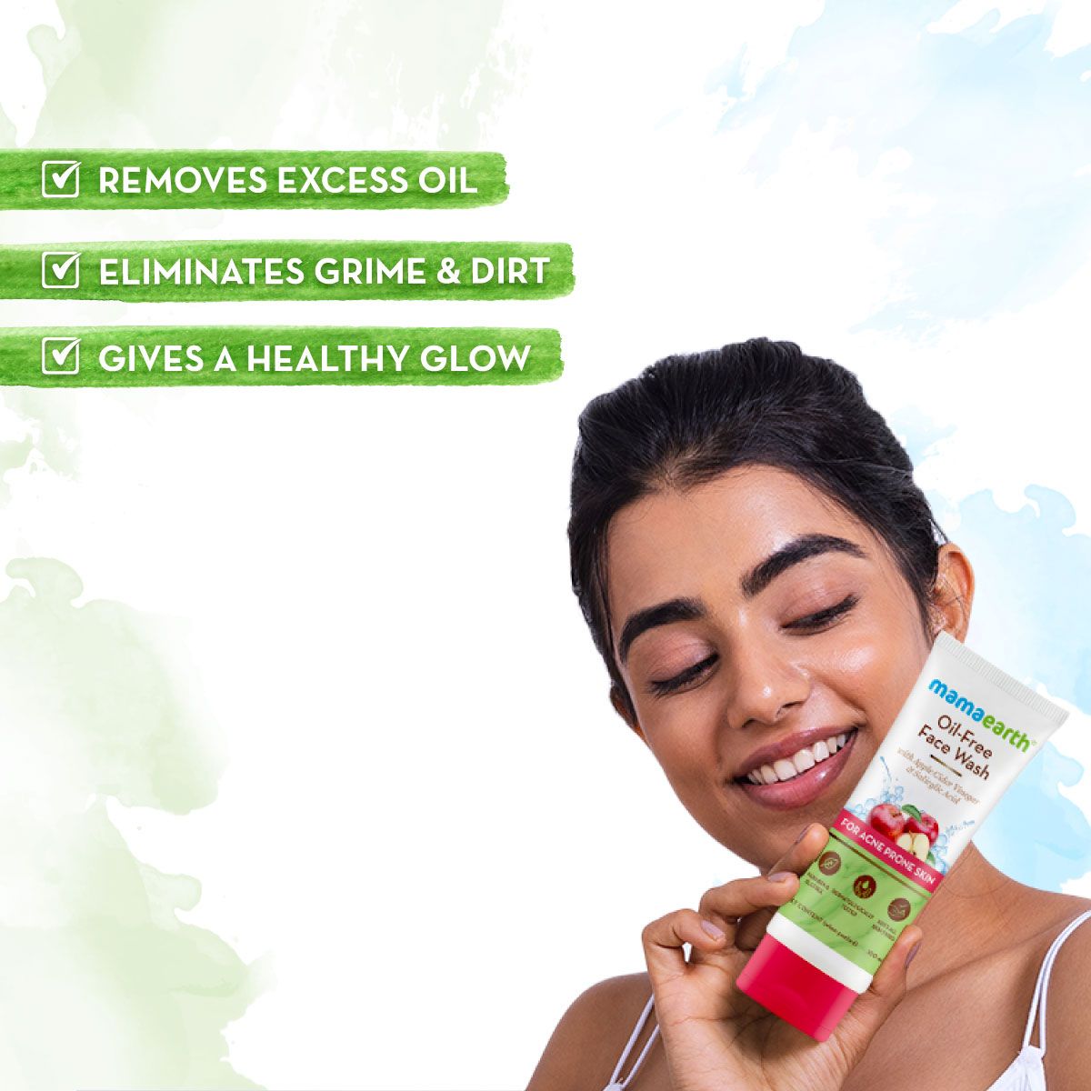 Oil-Free Face Wash with Apple Cider Vinegar & Salicylic Acid for Acne-Prone Skin– 100 ml