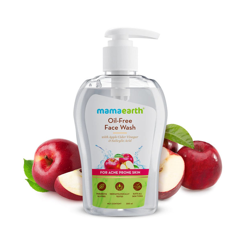 Oil-Free Face Wash with Apple Cider Vinegar & Salicylic Acid for Acne-Prone Skin– 250 ml