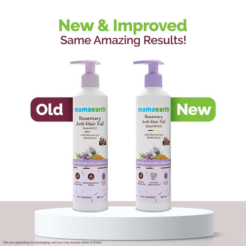 Rosemary Anti-Hair Fall Shampoo with Rosemary & Methi Dana for Reducing Hair Loss & Breakage - 250 ml