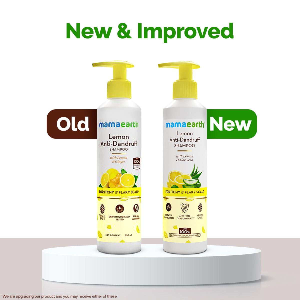 Lemon Anti-Dandruff Shampoo with Lemon & Aloe Vera for Itchy & Flaky Scalp - 250ml