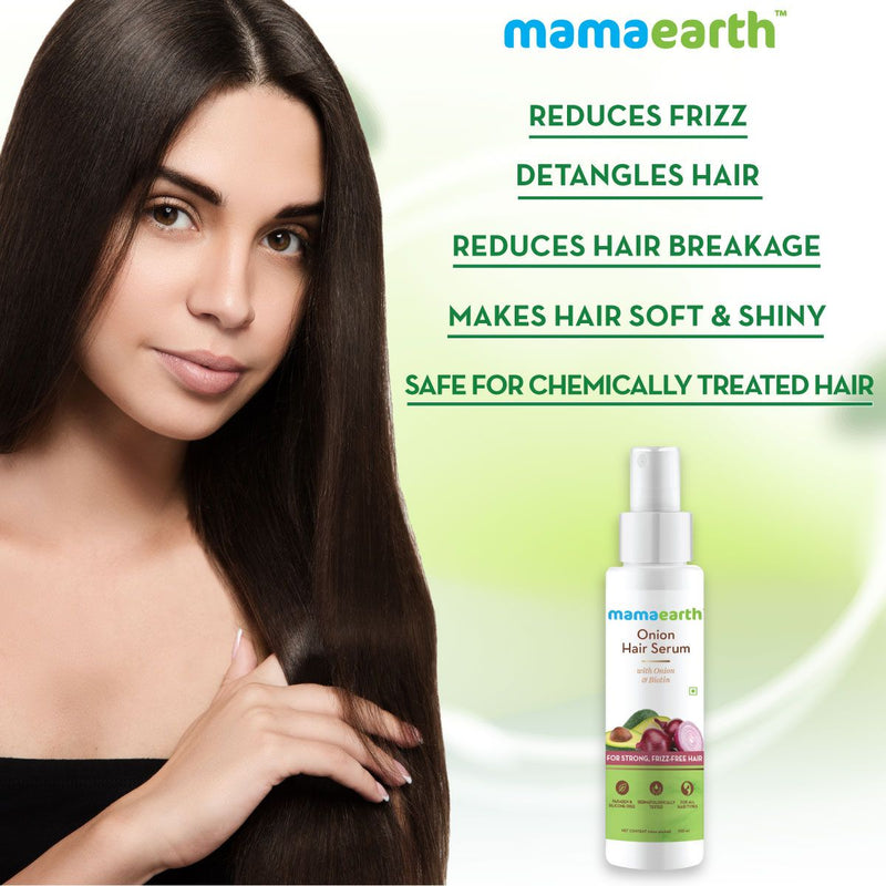 Onion Hair Serum with Onion and Biotin for Strong, Frizz-Free Hair - 100 ml