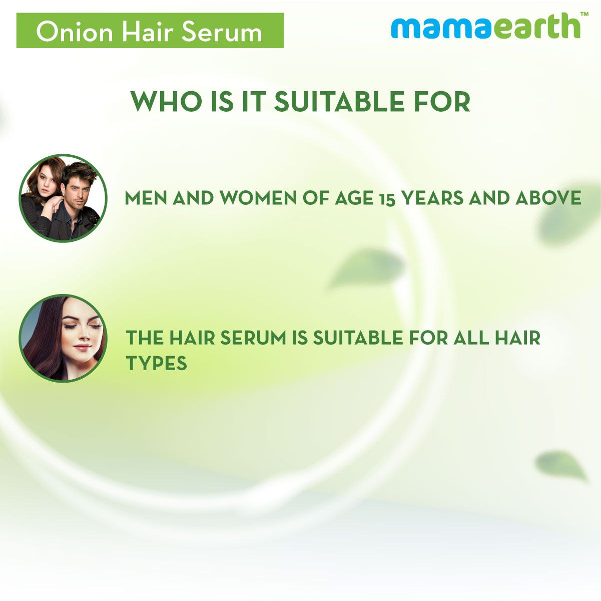 Onion Hair Serum with Onion and Biotin for Strong, Frizz-Free Hair - 100 ml